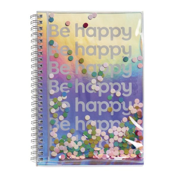 Notes cu spiră Confetti Be Happy din colecția Back2Fun Miquelrius