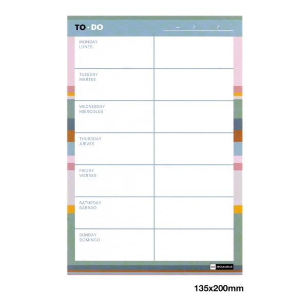 Planner săptămânal A5 Miquelrius
