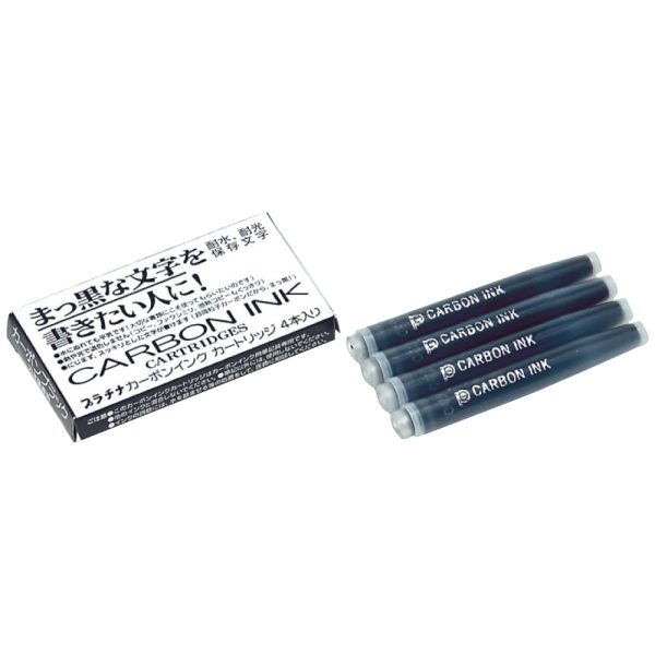 Patroane de cerneală Carbon Ink, set 4 buc, Platinum Pen