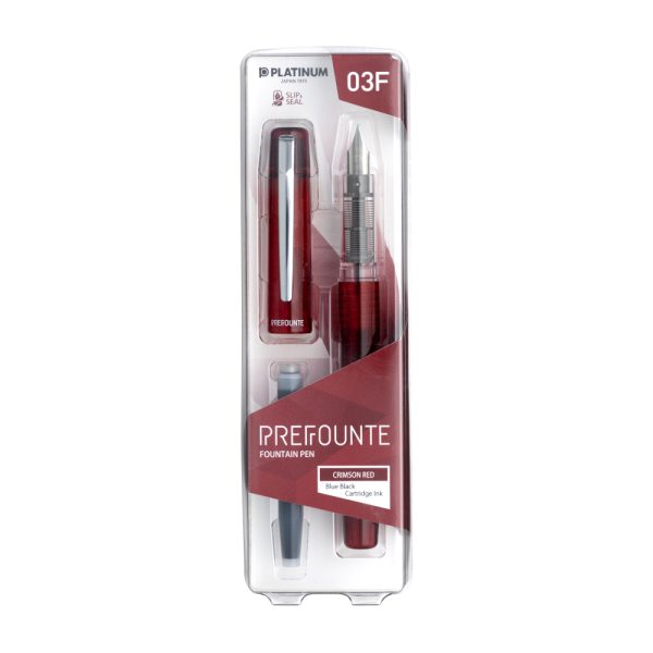Stilou Prefounte Crimson Red, Platinum Pen