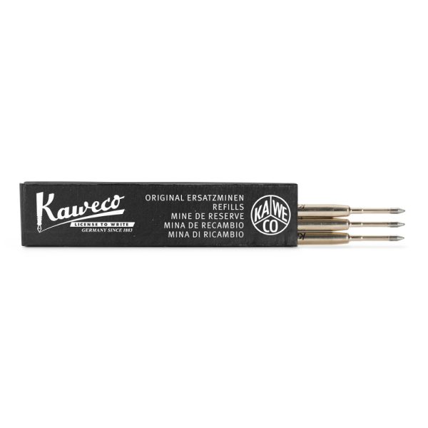 Rezerve Kaweco Pix dimensiune standard, negru, set 3 buc