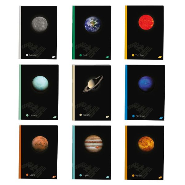 Caiet Elisa Planets A4, 60 file