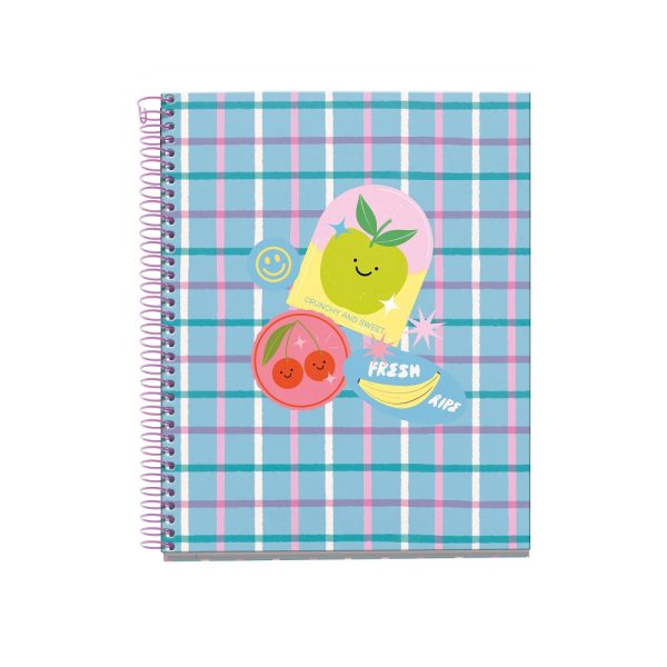 Caiet Miquelrius Stickers Happy Fruits, 100 file