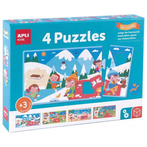 Puzzle 4 Anotimpuri Apli Kids