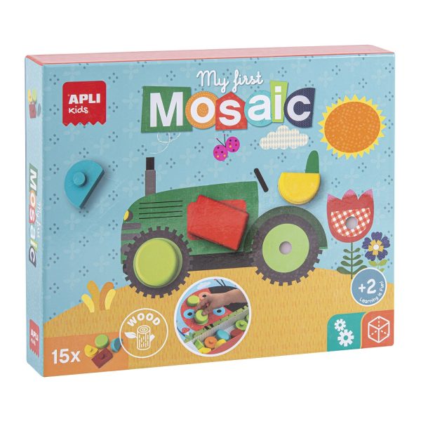 Set creație Mosaic din lemn Apli Kids