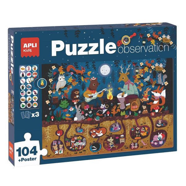 Puzzle observație Pădurea Apli Kids
