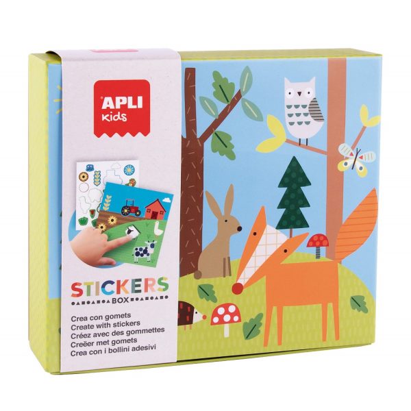 Joc cu stickere Padurea Apli Kids