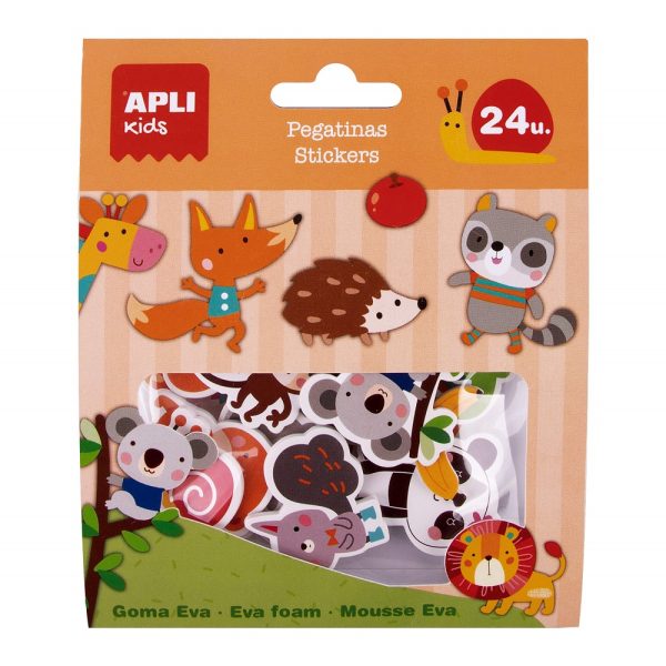 Joc cu stickere din spuma Animale Apli Kids