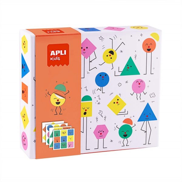 Joc cu stickere Geometric Emotii Apli Kids