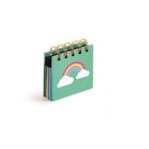 Mini Notes cu stickere Rainbow colecția Back2Fun Miquelrius