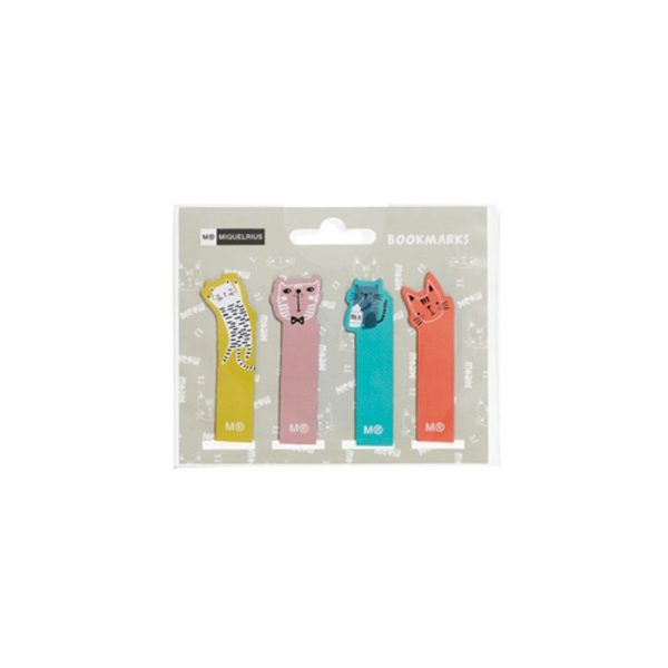 Set 4 semne de carte magnetice Cat rule colecția Back2Fun Miquelrius