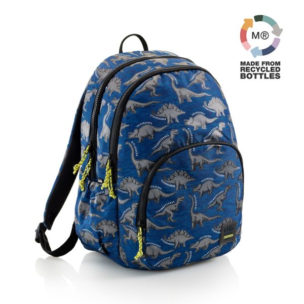 Ghiozdan Oslo cu 3 compartimente din colecția Wild Dino Miquelrius