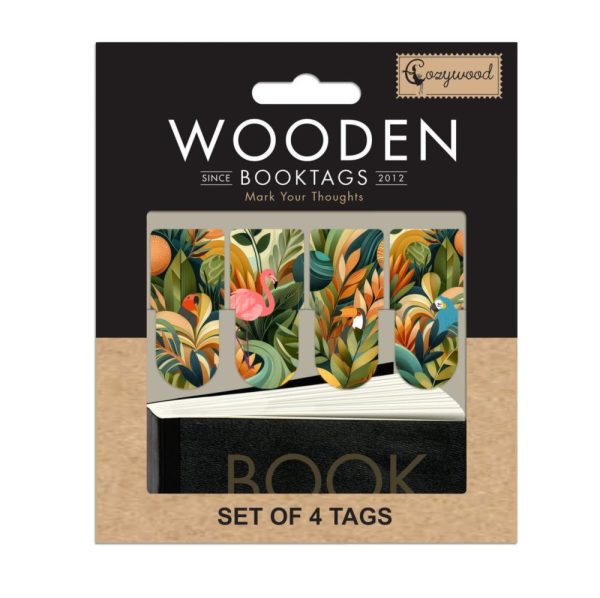 Set 4 buc semne de carte Arteco CozyWood