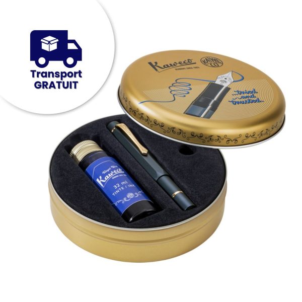 Set Stilou Kaweco PISTON SPORT AL Navy/Gold