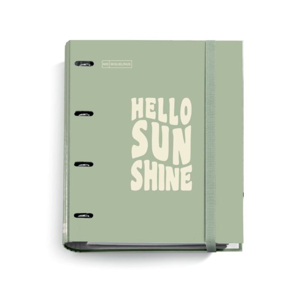 Caiet mecanic Miquelrius Sage Green Messages,  A4 cu refill
