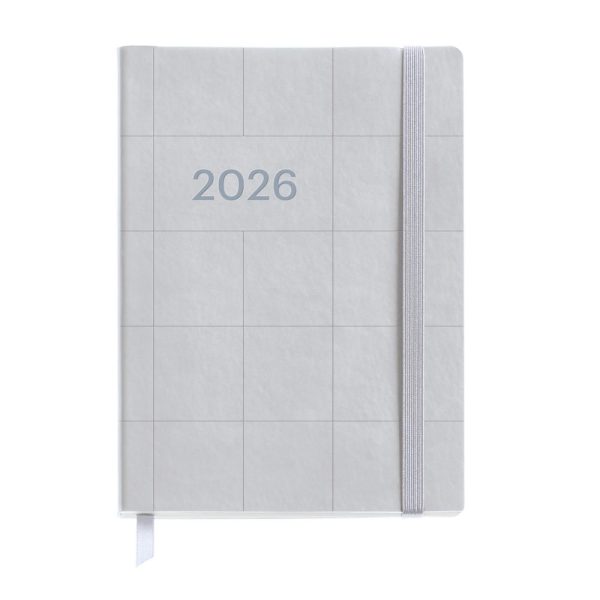 Agenda datată 2026 Squares Silver săptămănală