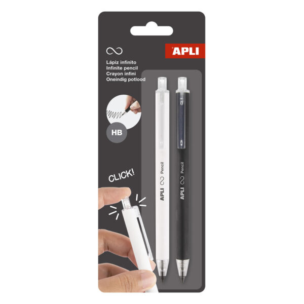 Set 2 creioane infinite retractabile Apli
